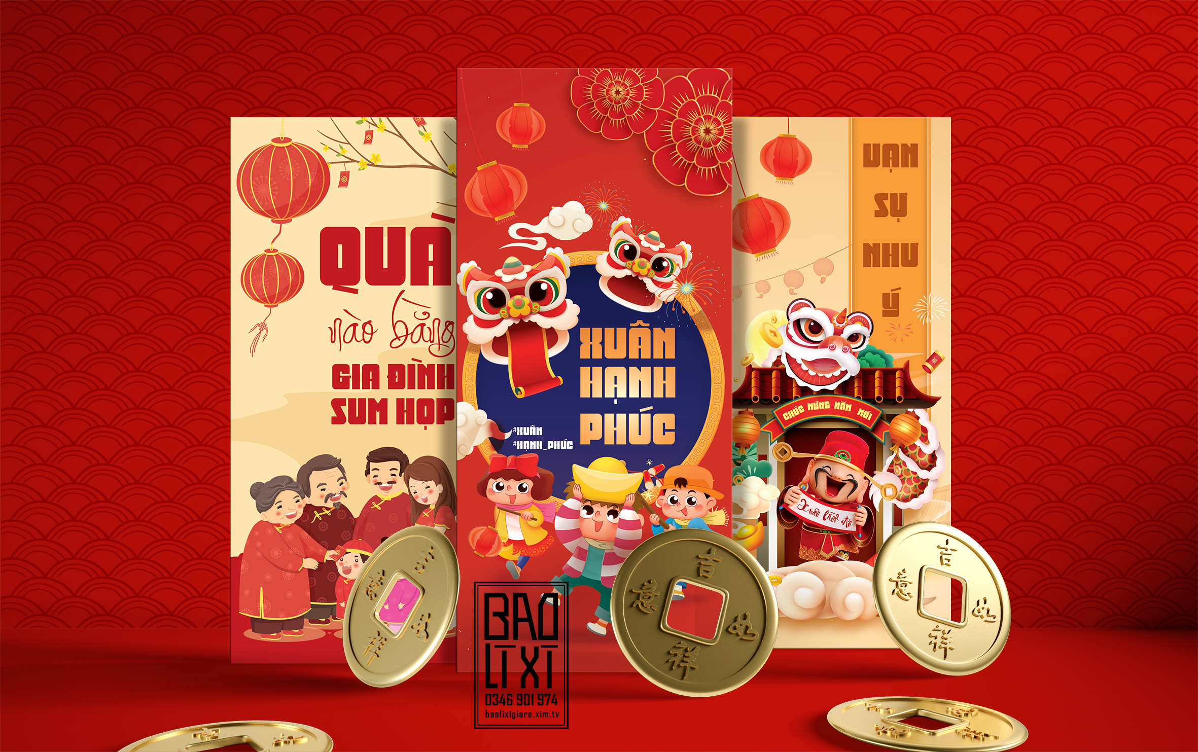 Kích thước bao lì xì - Yếu tố quan trọng khi thiết kế