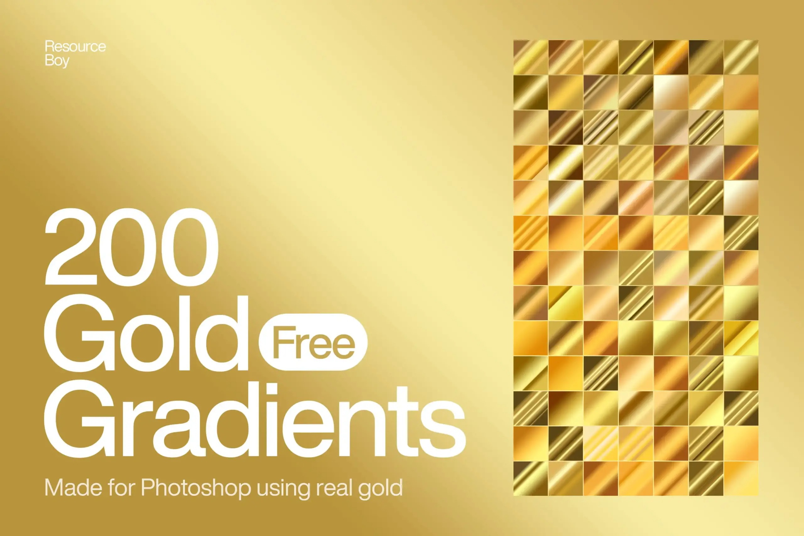 Download 200 Gold Gradients miễn phí cho Photoshop
